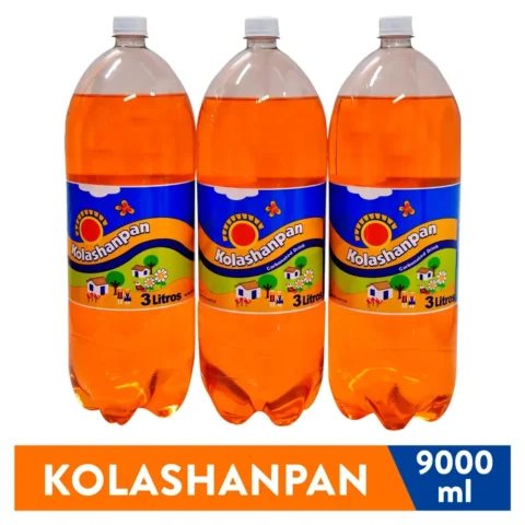 Bebida gaseosa Kolashanpan sabor naranja 3 pack - 9000 ml