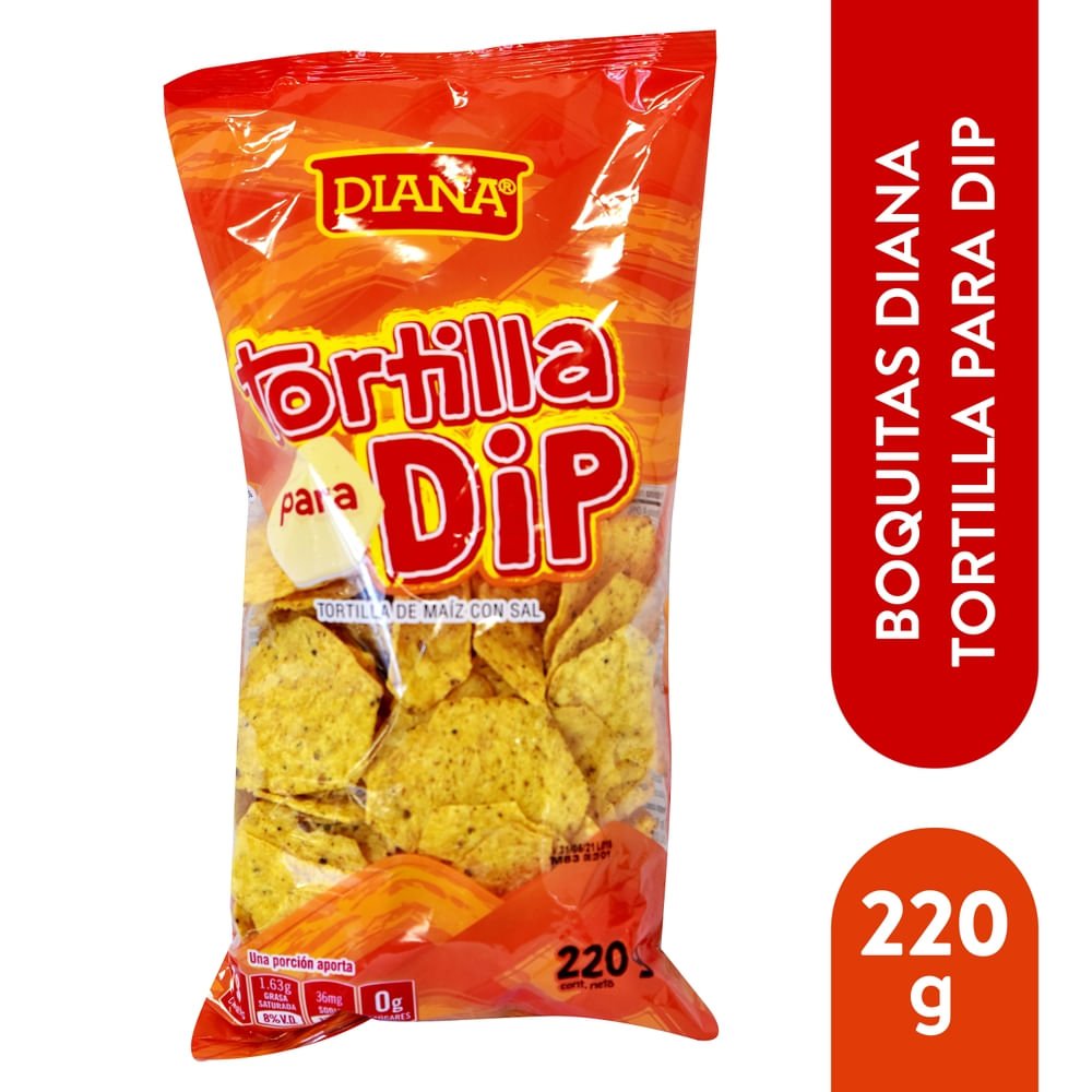 Boquita Diana Tortilla Para Dip - 240 g producto salvadoreno en USA