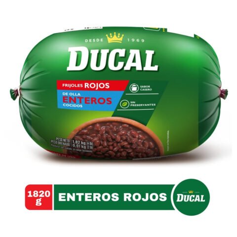 Frijoles Ducal Rojos Enteros Sin Preservantes - 1820 g