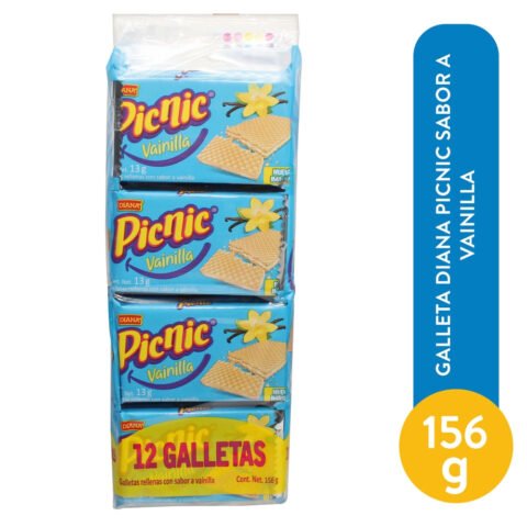 Galleta Diana Picnic Vainilla - 156 g producto salvadoreno en USA