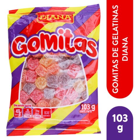 Gomitas Diana sabor frutas - 103 g producto salvadoreno en USA