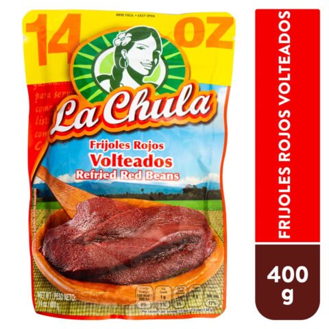 La Chula Frijoles Rojos Volteados 400 g Frijoles rojos La chula volteados - 400 g