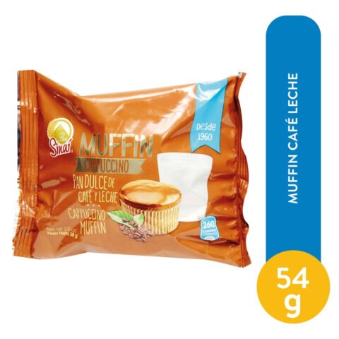 Muffin café leche - 54 g producto salvadoreno en USA