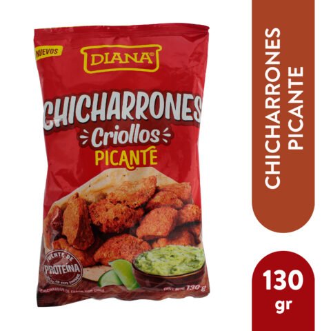 Snack Diana chicharrónes criollos picantes - 130 g Chicharron Criollo Picante Diana 1 30 g producto salvadoreno en USA