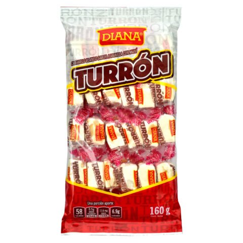 Turron Diana Gond Nougat Bolsa 24 Uds - 160 g producto salvadoreno en USA