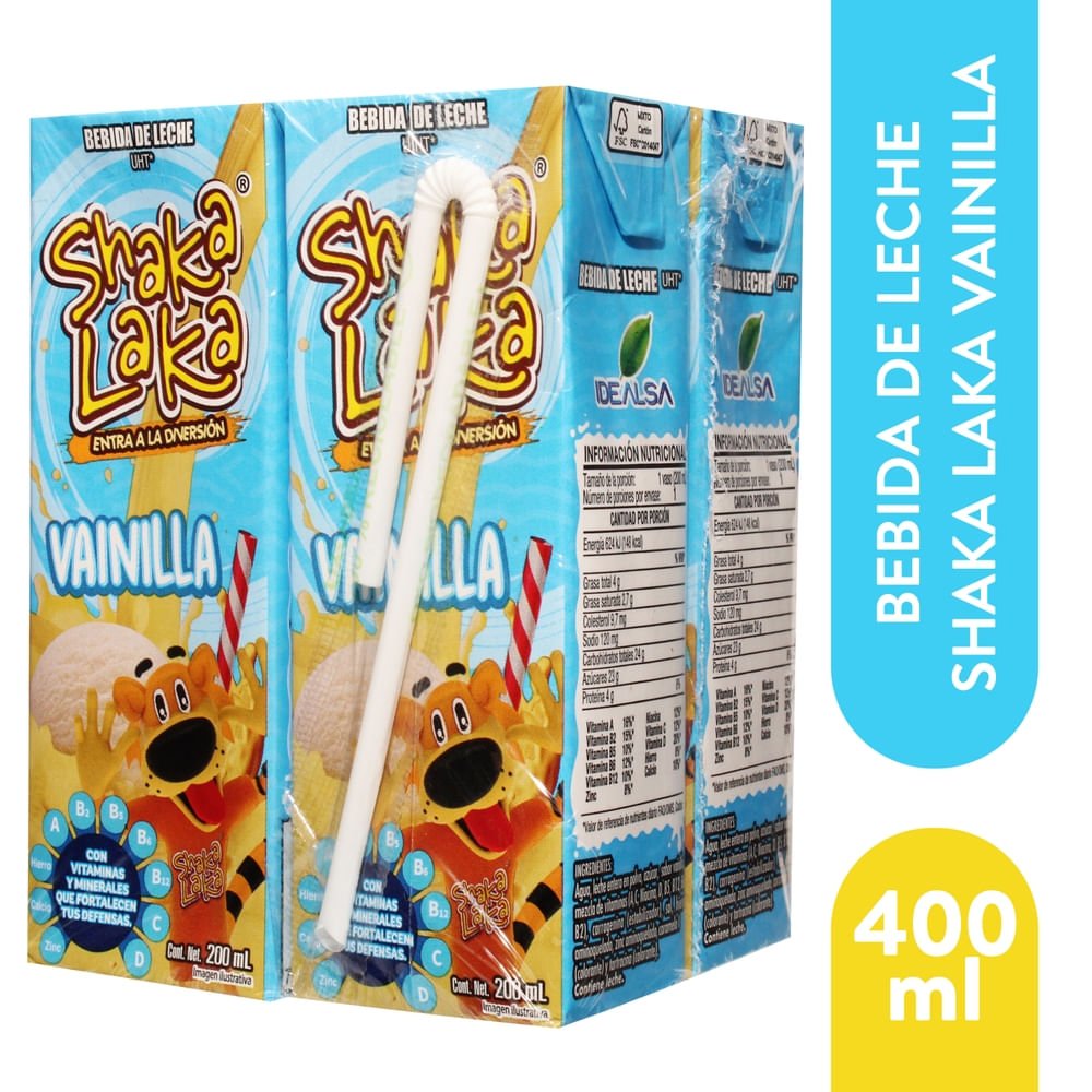 4Pack Shakalaka Vainilla 200 Ml