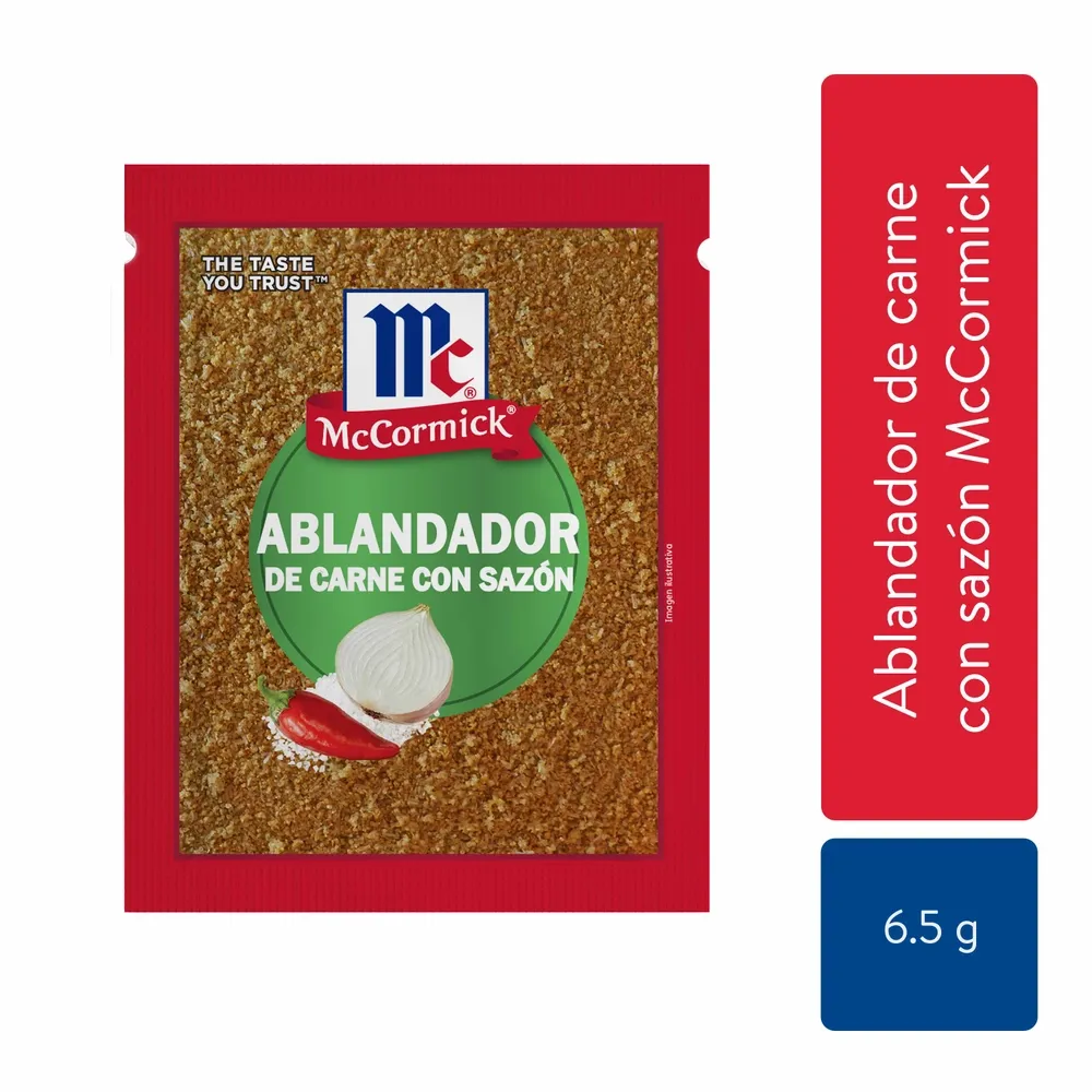 Ablandador McCormick de carne con sazón - 6.5 g Ablandador McCormick de carne con sazón - 6.5 g