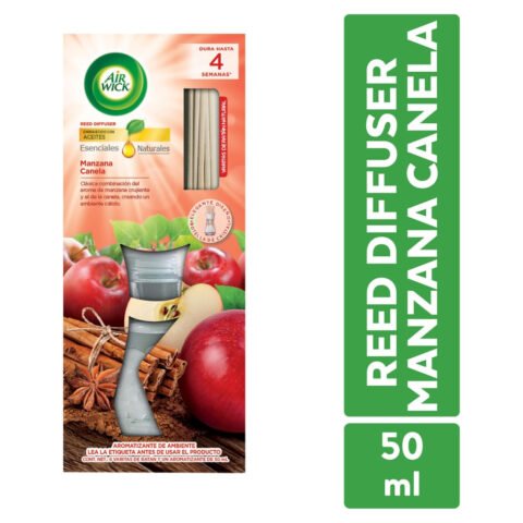 Aromatizante Ambiental Air Wick Reed Diffuser Manzana Canela - 50 ml Aromatizante Ambiental AirWick Reed Diffuser Manzana Canela - 50 ml