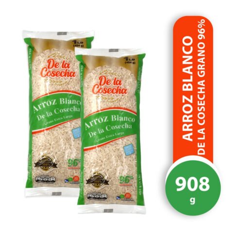 Arroz Blanco, De La Cosecha 2 pack, Grano extra largo - 908 g Arroz Blanco De La Cosecha 2pack 908 G