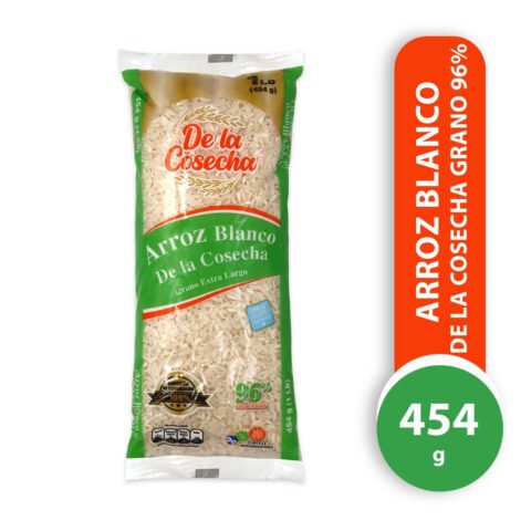 Arroz Blanco, De La Cosecha, Grano extra largo - 454 g Arroz Blanco De La Cosecha 454 G