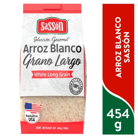 Arroz Blanco Grano Largo Sasson 454g 12u