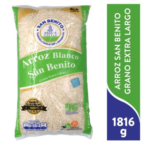 Arroz Blanco San Benito grano extra largo - 1,816 g