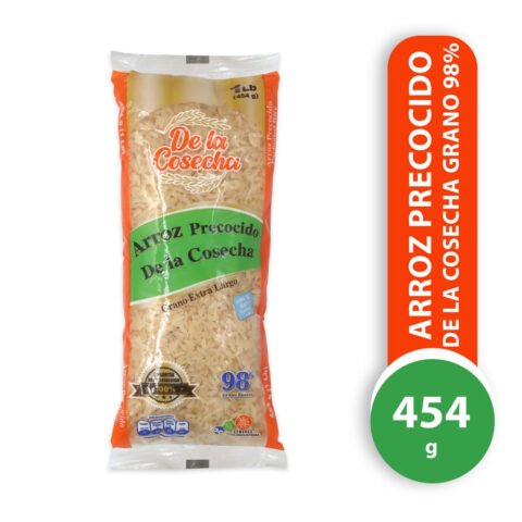 Arroz Precocido, De La Cosecha, Grano extra largo - 454 g Arroz Precocido De La Cosecha 454g