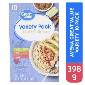 Avena Great Value Instantánea Pack Surtido - 398 g