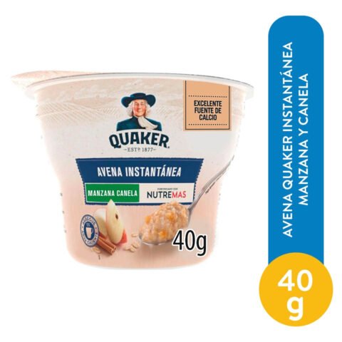 Avena Quaker Instantánea Manzana Y Canela - 40 g