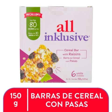 Barras Multicereal Pasas Mccallum 150g