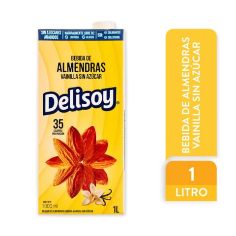 Bebida Delisoy De Almendra, Sabor Vainilla - 1 L