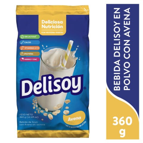Bebida Delisoy en polvo con avena - 360 g Delisoy Bebida De Soya Avena 3 60 g