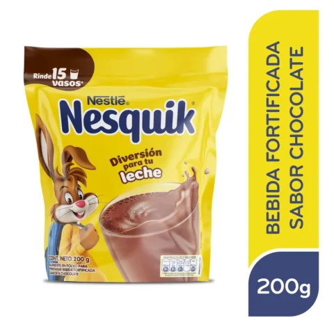Bebida en Polvo Nesquik Sabor Chocolate Bolsa - 200 g