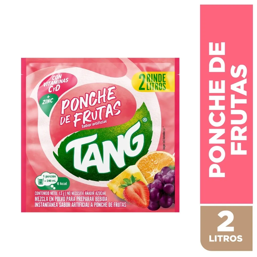 Bebida en Polvo Tang de Ponche de Frutas - 13 g
