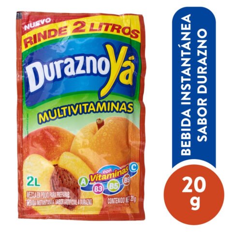 Bebida En Polvo Yá Sabor A Durazno - 20 g