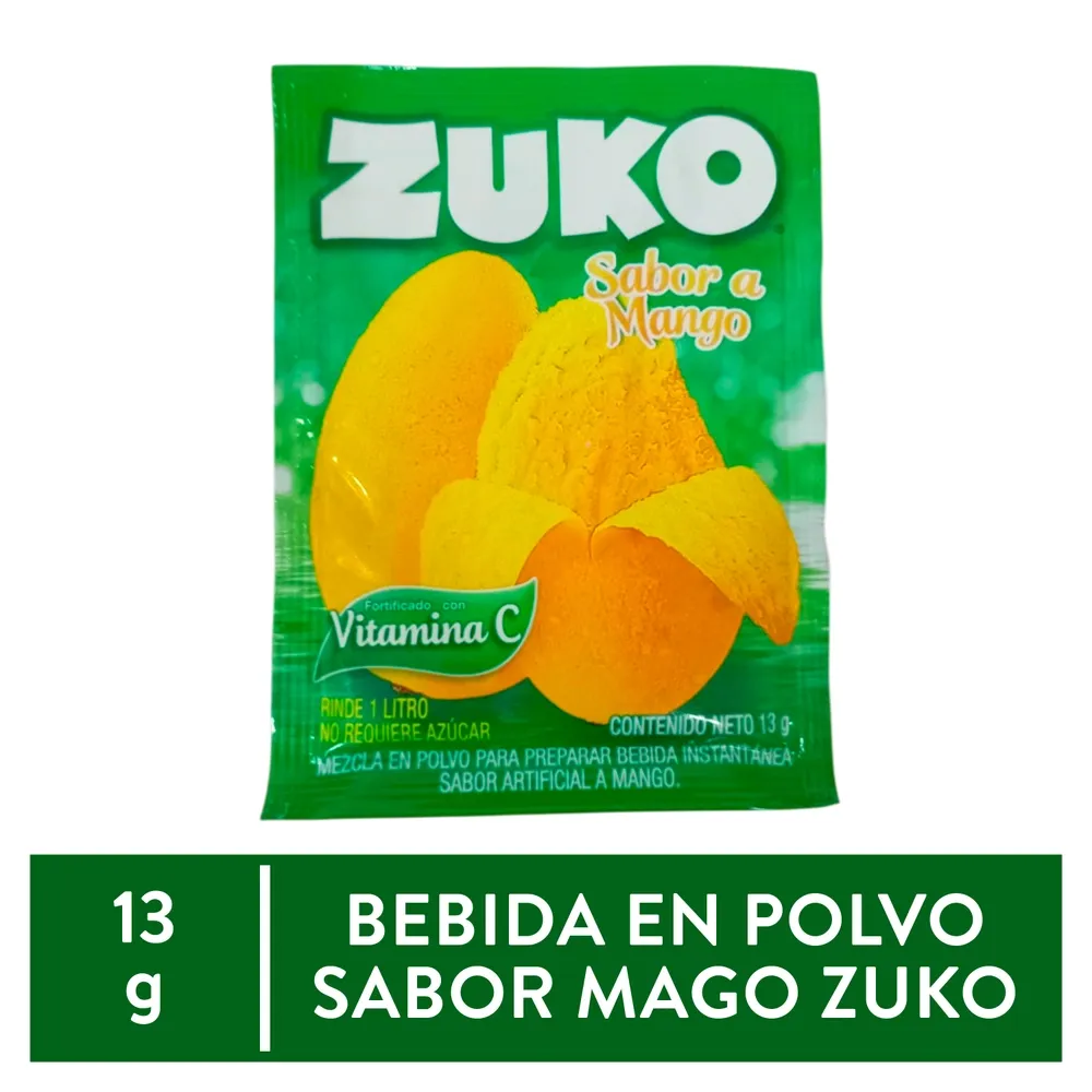 Bebida En Polvo Zuko Mango - 13 g
