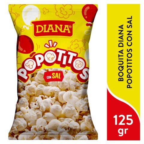 Boquita Diana Popotitos Cn Sal 125 g Snack Diana popotitos con sal - 110 g