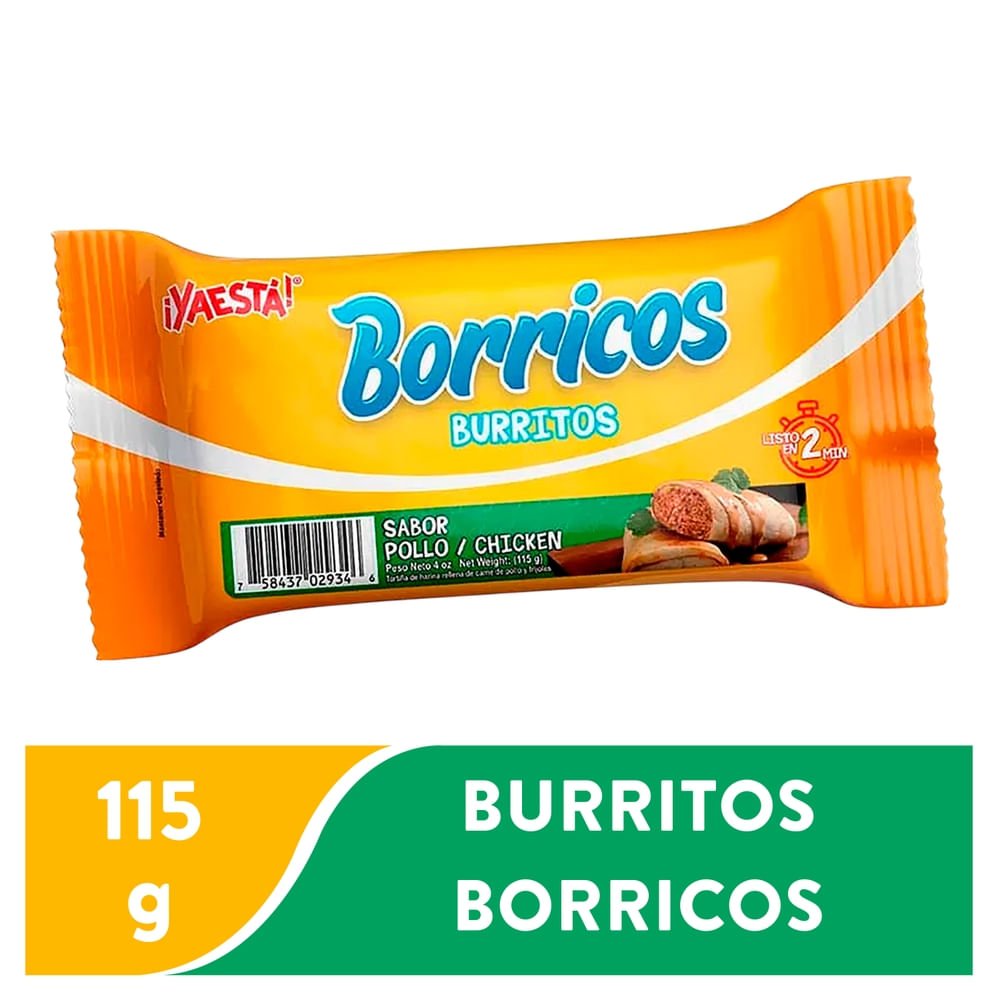 Borricos Sabor Pollo 115 Gr Yaesta