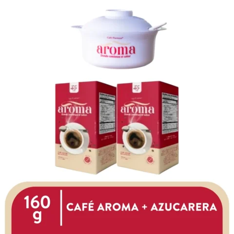 Cafe Aroma 2pack 160g Con Azucarera