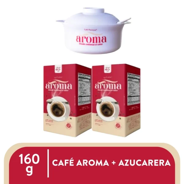 Cafe Aroma 2pack 160g Con Azucarera