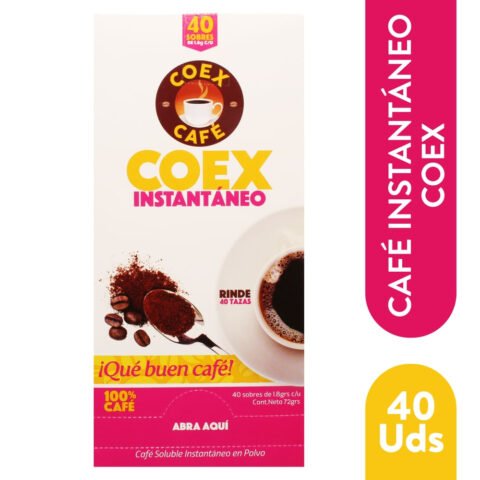 Cafe Coex Instantaneo 24 40 1 8G Café instantáneo Coex 100% café 40 sobres- 72 g