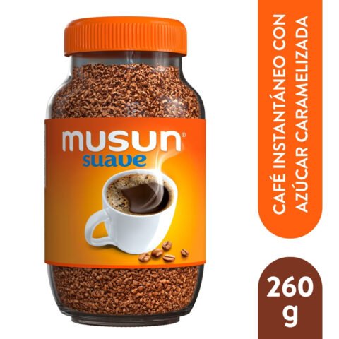 Café Musun Suave Instantáneo con Azúcar Caramelizada Frasco - 260 g Café Musun Suave Instantáneo con Azúcar Caramelizada Frasco - 260g