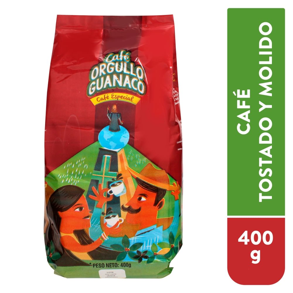 Café Orgullo Guanaco especial tostado y molido - 400 g