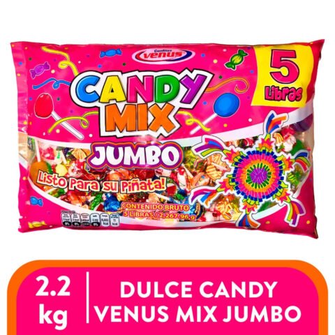 Caramelos Candy Mix Jumbo Venus - 5 lb