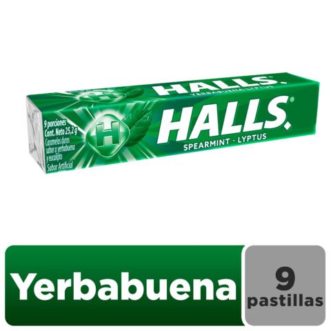 Caramelos Duros Halls Yerbabuena 9 Uds - 25,2 g Caramelos Duros Halls Yerbabuena 9 Uds - 25,2g