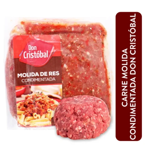 Carne Molida Don Cristobal Condimentada - Precio Indicado Por Libra (454 g)
