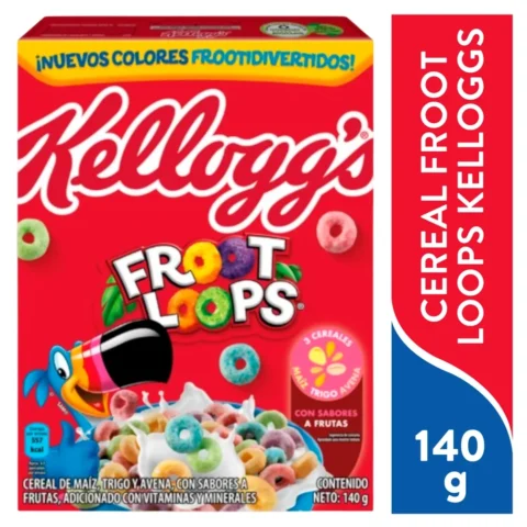 Cereal Froot Loops Kelloggs Caja 140 Gr