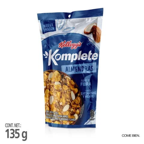 Cereal Kelloggs Komplete Almendra - 135 g