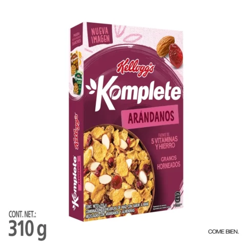 Cereal Kelloggs Komplete Arándanos - 310 g