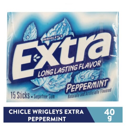 Chicle Wrigley's Extra Peppermint Sugar Free - 15 Uds