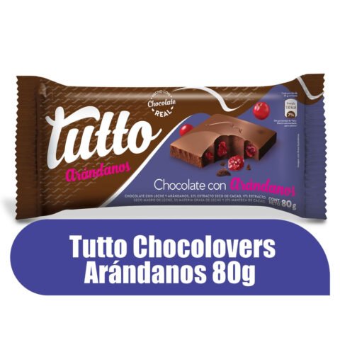 Chocolate Oshi Tutto Chocolovers Arandano - 80 g Chocolate Tutto Chocolovers Arándanos - 80 g