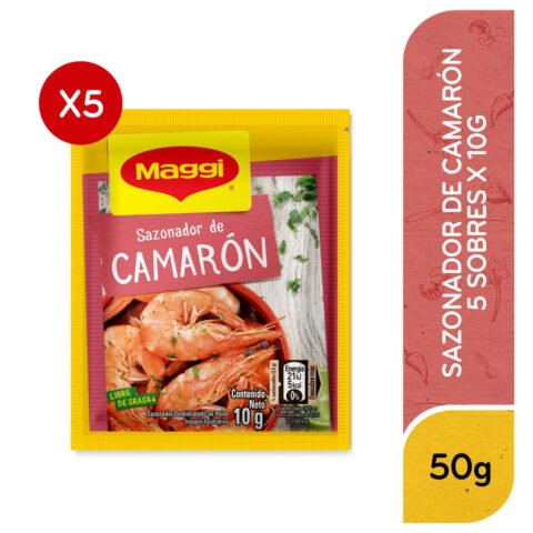 Consomé de Camarón Maggi 5 Sobres - 50 g
