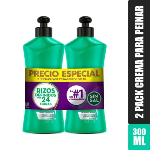 Crema Para Peinar Sedal 2 Pack Rizos Definidos - 300 ml