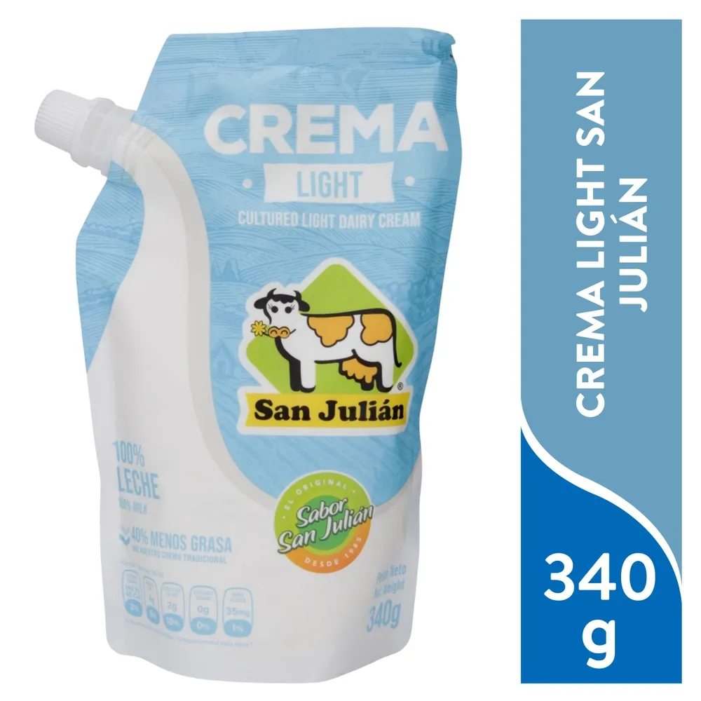 Crema San Julian light 100% leche - 340 g