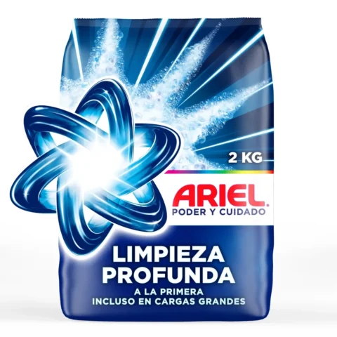 Detergente en Polvo Ariel Limpieza Profunda Polvo Ultra Fino - 2 kg