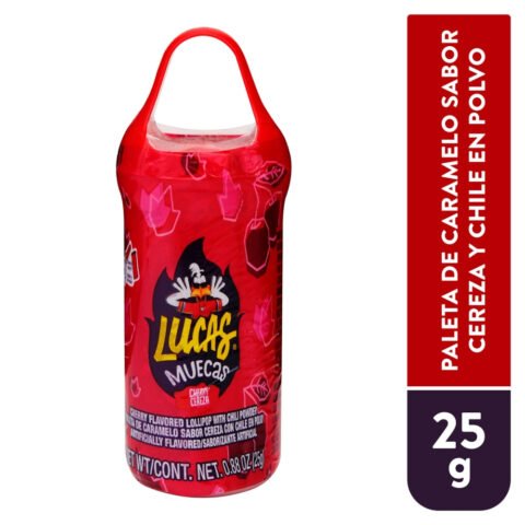 Dulce Lucas Muecas cereza con chile - 25 g