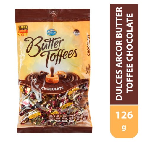 Dulces Arcor Butter Toffee Chocolate126 g