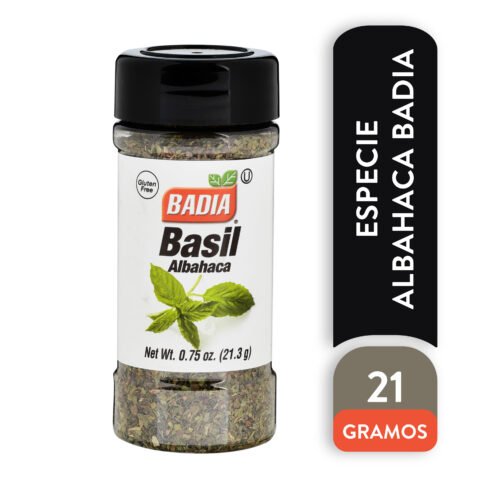 Especie Badia Albahaca Envase Plástico- 21,3 g Especie Badia Albahaca Envase Plástico - 21 g