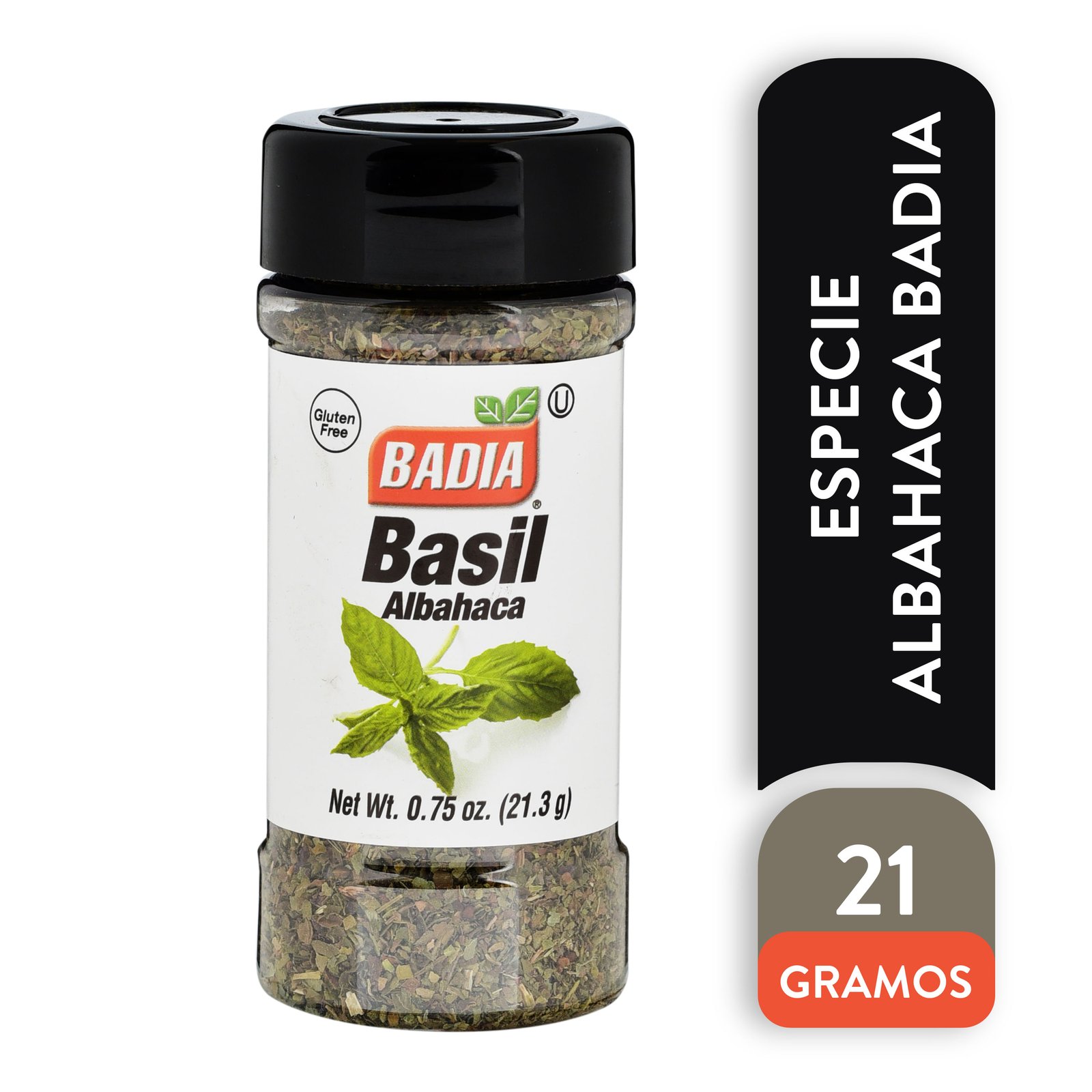 Especie Badia Albahaca Envase Plástico- 21,3 g Especie Badia Albahaca Envase Plástico - 21 g