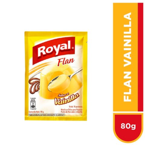 Flan En Polvo Royal Sabor Vainilla - 80 g Flan En Polvo Royal Sabor Vainilla - 80g